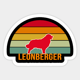 Leonberger Vintage Silhouette Sticker